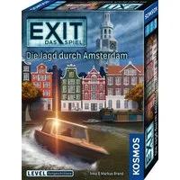 Kosmos Spiel EXIT, Das Spiel: Die Jagd durch Amsterdam (F), Rätselspiel, Made in Germany