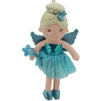 Sweety-Toys Stoffpuppe Sweety Toys 13258 Stoffpuppe Fee Prinzessin 30 cm blau