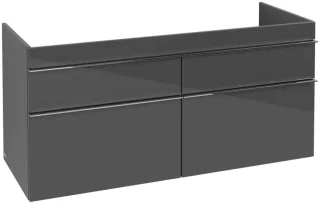Villeroy & Boch Waschtischunterschrank Venticello A93001FP, B:1253, H:590, T:502mm, Glossy Grey A93001FP