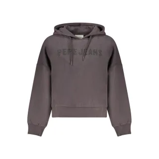 Pepe Jeans Schwarzes Baumwoll-Damen-Sweatshirt