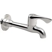 Aqualine Waschtischarmatur Wandventil 1/2", lang, Chrom Aqualine-ZY12062