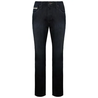 Vans von der Wand V66 Slim Low -Rise gerade Bein Dark Denim Mens Jeans VK4F8F4