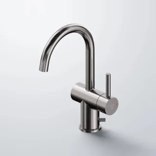 Steinberg Waschtisch-Einhebelmischer mit Ablaufgarn. 1 1/4", brushed gunmetal, 100 1500 BGM 1001500BGM