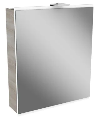 Fackelmann Spiegelschrank Lima 60x73x15,5 StEs/Weiss,1T,LED, 84883 84883