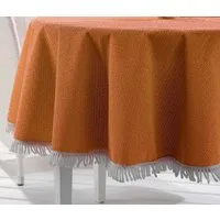 Beautex Tischdecke Weichschaum wetterfest für Garten Balkon Terrasse mit Fransen (1-tlg)