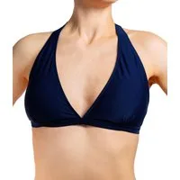 Aquarti Triangel-Bikini Bikini Oberteil Neckholder Push Up Padded Zum Binden