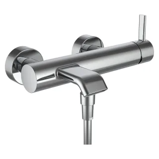 LAUFEN Wannenarmatur Aufputz MEDA mit Zubehör Kunststoffschlauch 1500 mm und Handbrause MyTwin100 ch HF506660100600