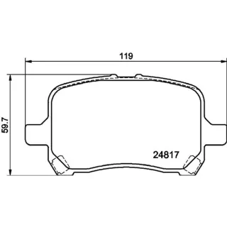 Hella Bremsbel?ge vorne Chevrolet Hhr