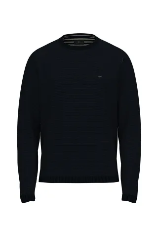 FYNCH-HATTON - O-Neck, Air Cotton navy - Gr. - M
