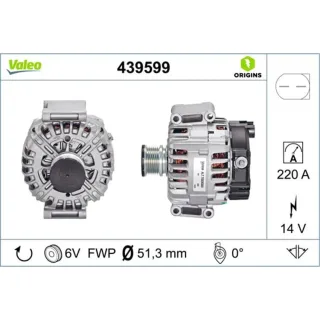 Valeo Generator  220A Mercedes Sprinter 439599