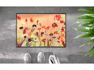 Wildflowers wash + dry Fußmatte | Größe: 40x60cm