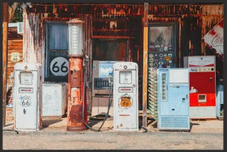 Fussmatte Route 66 10275 | Größe: 120 cm x 200 cm