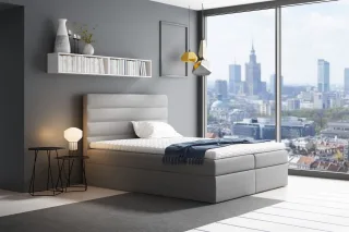 Boxspringbett Schlafzimmerbett LUCA 180x200cm Grau
