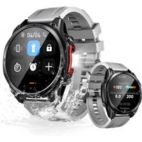 DOOGEE ANYWISE W1 PRO, 178 Sportmodi, Dualband-GPS (L1+L5), 1.43", 550mAh Smartwatch (1.43" cm), 24h Herzfrequenz & Blut Sauerstoff