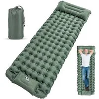 AKKEE Isomatte Outdoor, Isomatte Camping Outdoor, Isomatte Ultraleicht 200 x 66 cm, Outdoor Camping Schlafmatte Aufblasbar Sleeping Pad