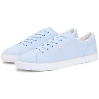 Tommy Hilfiger TH LOW PROFILE VULC CANVAS Plateausneaker Halbschuh, Schnürer, Freizeitschuh mit gepolstertem Schaftrand