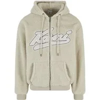 Karl Kani Kapuzenpullover Karl Kani Herren KM223-001-2 Varsity OS Teddy Zip Hoodie cream (1-tlg)