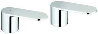 GROHE Griffpaar Eurosmart C 48306 Markierung blau/rot chrom, 48306000 48306000
