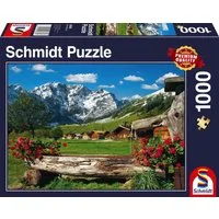 Schmidt Spiele Puzzle 1000 Teile Schmidt Spiele Puzzle Blick ins Bergidyll 58368, 1000 Puzzleteile