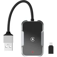 TUWENA Carplay Wireless Adapter USB C/A for iPhone, Plug&Play, iPhone iOS 10+ Adapter, Superschnelle von Wired Car Play auf Wireless, Stabiler & Keine Latenz