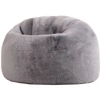 icon Sitzsack Flauschig aus Kunstfell für Kinder, mit Füllung, Made in Germany, für Kinderzimmer, flauschig