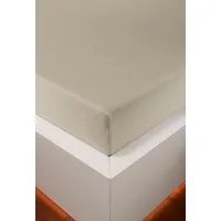 bellana Spannbettlaken bellana exclusiv aus 100% Mako-Baumwolle, 150 g/m², bügelfrei, Mako-Jersey, Gummizug: rundum, (1 Stück), feinste Mako-Baumwolle, Spannbetttuch für Matratzen bis 25cm Höhe