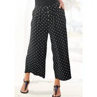 LASCANA Culotte mit luftig-weitem Bein mit elatischem Bund, 7/8-Hose, Jerseyhose, Sommerhose, Schlupfhose