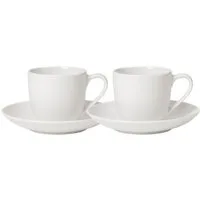 Villeroy & Boch Espressotasse For Me Weiß, Porzellan, 4-tlg.