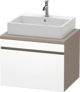 Duravit DuraStyle Konsolenwaschtischunterbau wandhängend Weiß & Basalt Matt 700x548x512 mm - DS53110 DS531101843