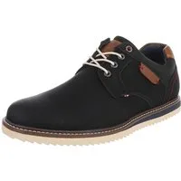 Coolwalk Herrenschnürschuh Casual mit Profilsohle Schnürschuh (91977331) Flach Schnürer in Schwarz