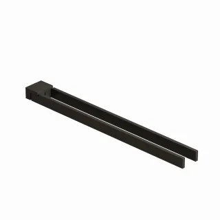 Kludi VELA C Doppel-Handtuchstange Länge = 430MM Brushed Gunmetal, 31977N2 31977N2