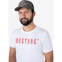 MUSTANG Baseball Cap "Taylor" (1-St) gerundeter Schirm, Größenverstellbar, Markenlogo vorne