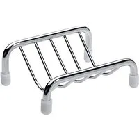 BRILLANTBAD® Seifenhalter BYTRO Seifenkorb Messing Chrom poliert für Bad & WC >> Freistehend, Breite: 9.5 cm