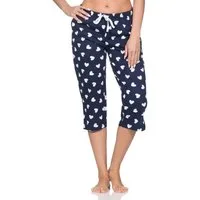 Normann Relaxanzug Damen Schlafanzug Pyjama Capri-Hose 3/4-lang - perfekt zu kombinieren