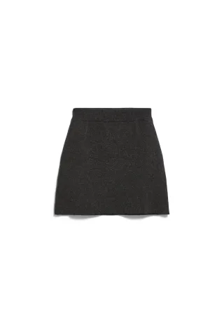 Armedangels - COTTON-WOOL MINI KNIT SKIRT steel melange - Gr. - XL