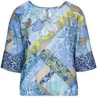 bianca Kurzarmbluse RANA - 3/4-Arm Druckbluse mit Allover-Print - Bluse Gummizug am Saum