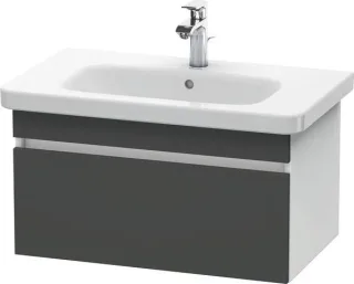 Duravit DuraStyle Waschtischunterbau wandhängend Graphit & Weiß Matt 730x448x398 mm - DS638104918 DS638104918