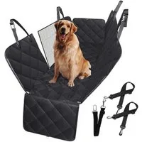 CALIYO Tierdecke Autoschondecke Hund Rücksitz mit Seitenschutz, Kratzfest Autodecke Hundematte Auto, Hunde Autositz 147x137cm