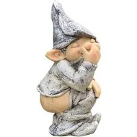 Geschenkehöhle Gartenzwerg Lustiger Gartenzwerg mit Po – Wetterfeste Gartenfigur Deko Outdoor, (1 St), Frecher Gartenzwerg mit Humor – der Hingucker für jeden Garten