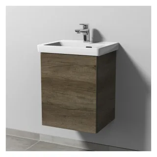 Sanipa 3way Waschtischunterbau zu Villeroy & Boch Subway 3.0 Waschtisch mit 1 Tür, Eiche-Nebraska SM84237