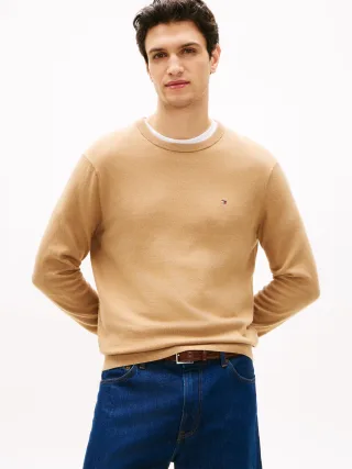 PIMA ORG CTN CASHMERE CREW NECK timeless camel - Gr. - XL