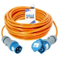 KALLE DAS KABEL Kalle Verlängerungskabel CEE 230V 16A 2,5 Orange IP44 10 Meter Verlängerungskabel, CEE 230V, 16A, CEE 230V, 16A (1000 cm)