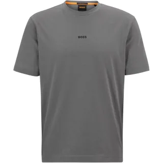 Boss - "Tchup" T-Shirt für Herren, Übergroß (Dunkelgrau)