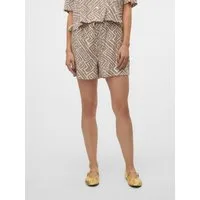 Vero Moda Shorts VMMYMILO HW PAPERBAG SHORTS WVN GA mit Leinen