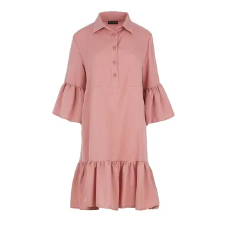 Hemdkleid aus Tencel in zartem Rosa