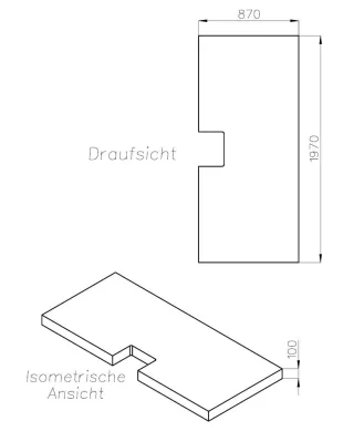 Neuesbad Wannenträger für Ideal Standard Ultra Flat S i.life 200x90 SD 27444