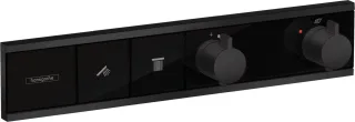 Hansgrohe Thermostat Unterputz RainSelect Fertigset 2 Verbraucher mattschwarz, 15380670 15380670