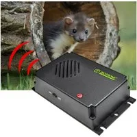 ISOTRONIC Ultraschall-Tierabwehr Mobile Ultraschall Marder-Abwehr, Batteriebetrieben für KFZ & Haus, 1-tlg., Batteriebetriebener Marder-Schreck für KFZ, Haus & Garten bis 40 m²