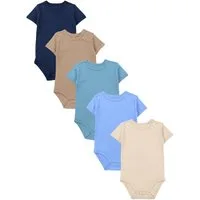 TupTam Kurzarmbody TupTam Jungen Baby Body Kurzarm in Unifarben - 5er Pack