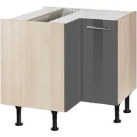 OPTIFIT Eckunterschrank Bern Breite 90x90 cm, mit Tür, höhenverstellbare Füße, mit Metallgriff